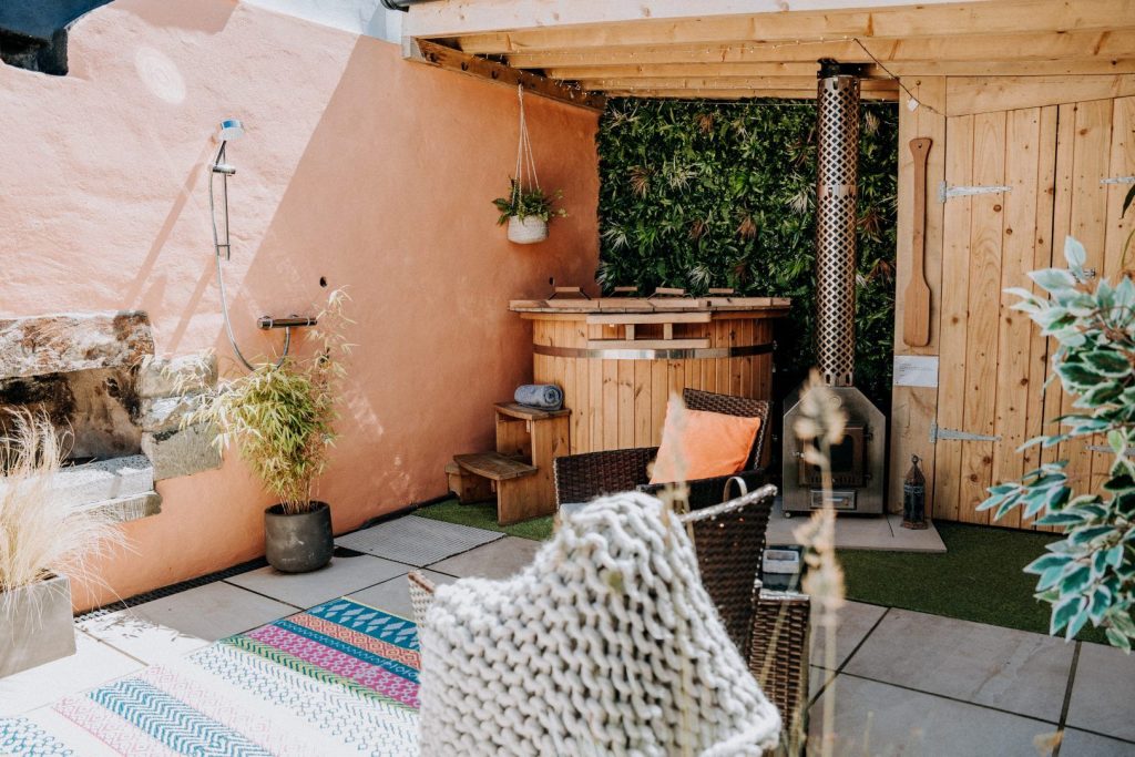 The Nest St Davids Hot Tub