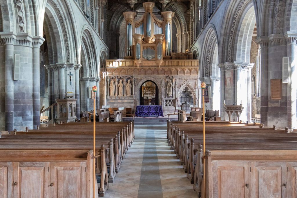 St Davids Cathedral Interior