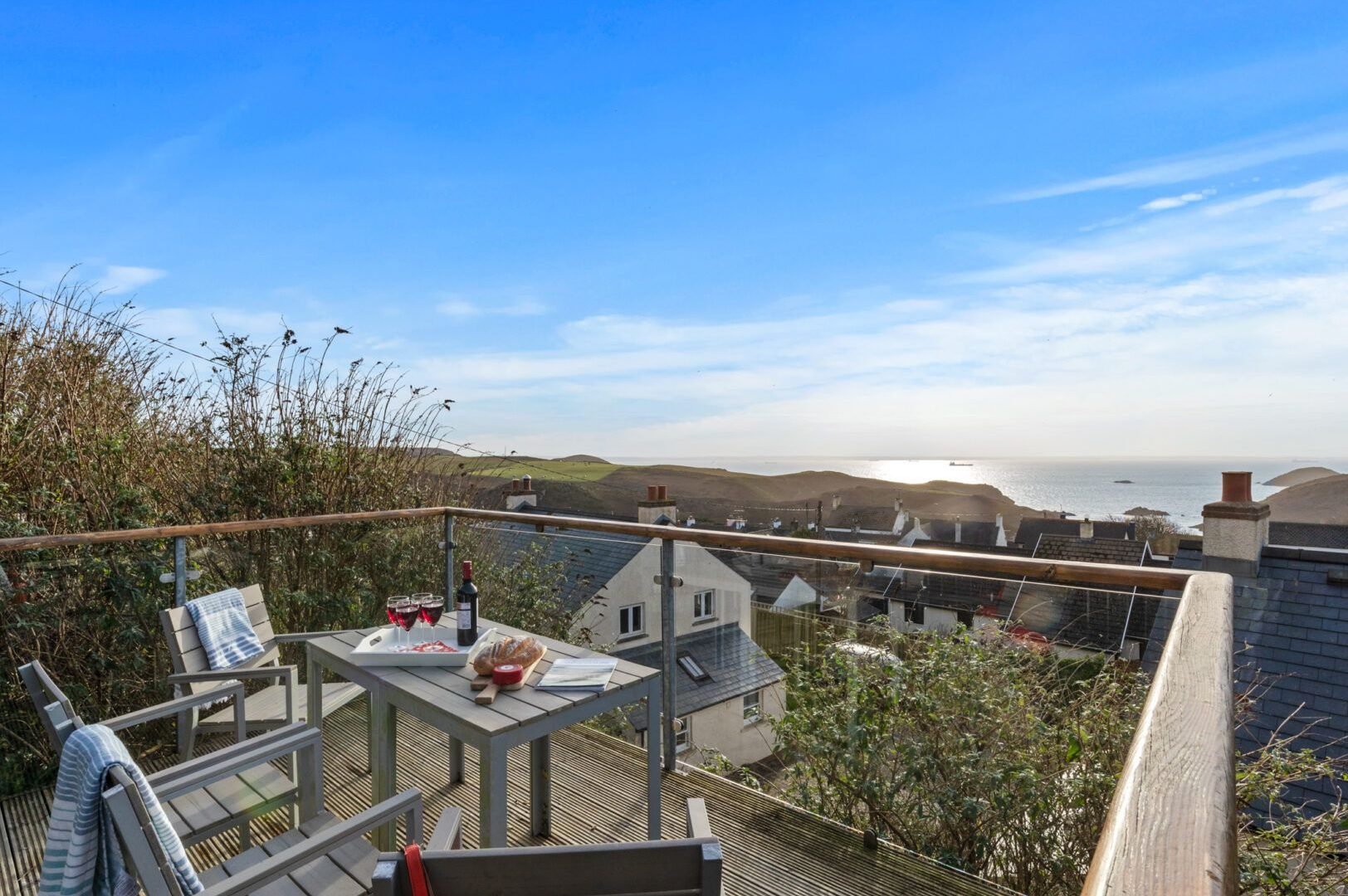 Boathouse Cottage Solva Balcony