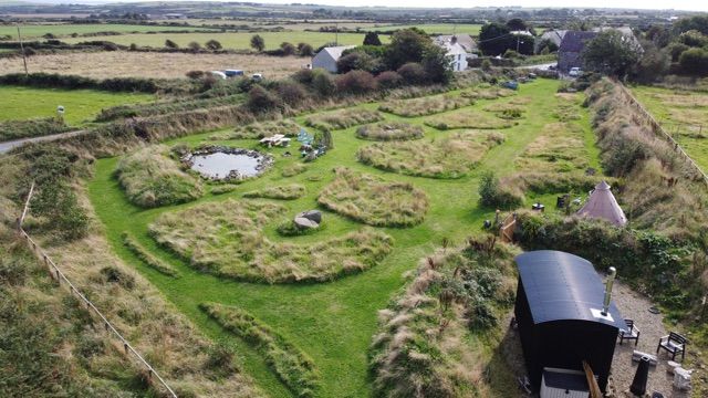 Ysgol Fach St Davids Exterior Aerial View 