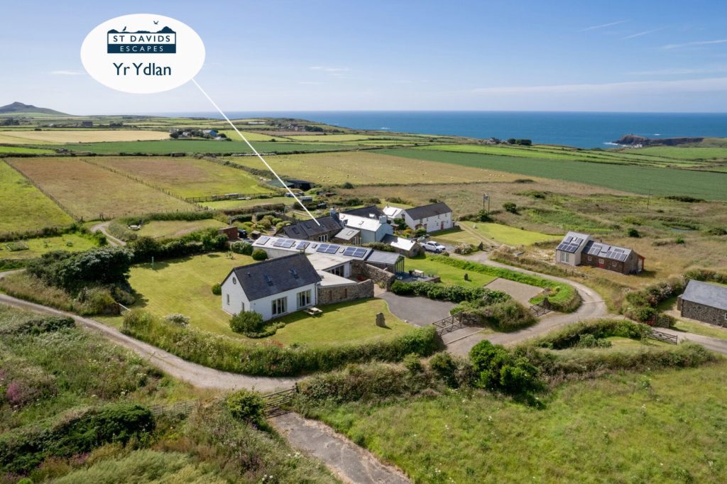 Yr Ydlan Aberiddy External Aerial View 