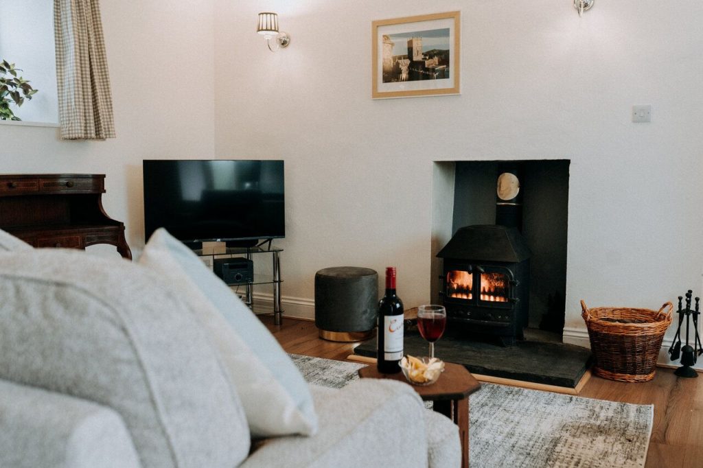 Wellfield Cottage Solva Lounge Fireplace 