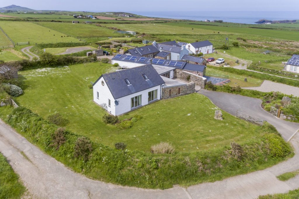 Joyful House Abereiddy Exterior Aerial View
