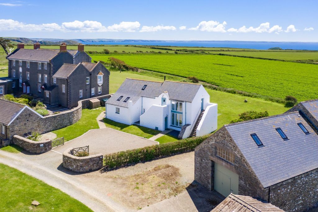 Carreg Wen Solva Aerial View