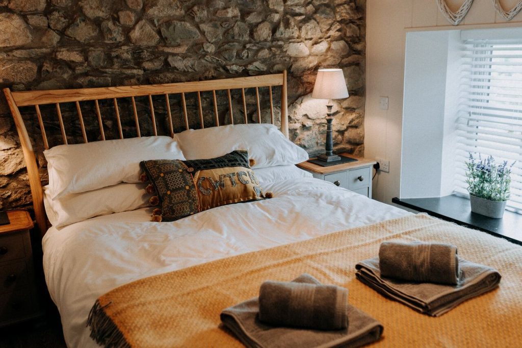 Farmhouse Retreat St Davids Kingsize Bedroom Rear Facing