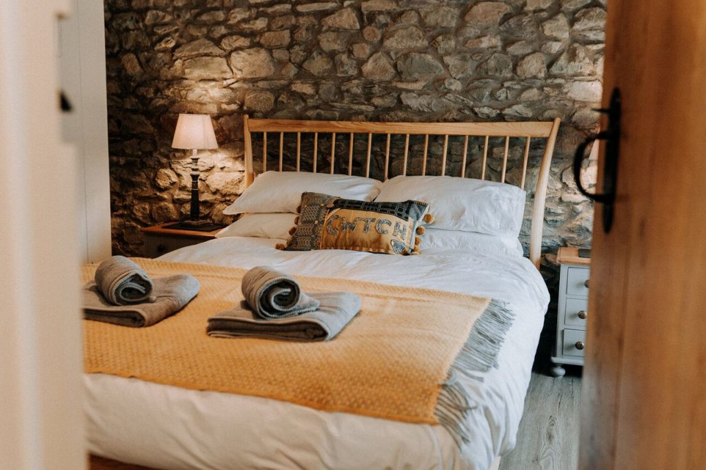 Farmhouse Retreat St Davids Kingsize Bedroom Rear Facing 2