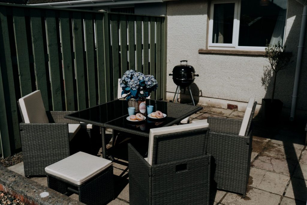 No 45 St Davids Outdoor Dining Area