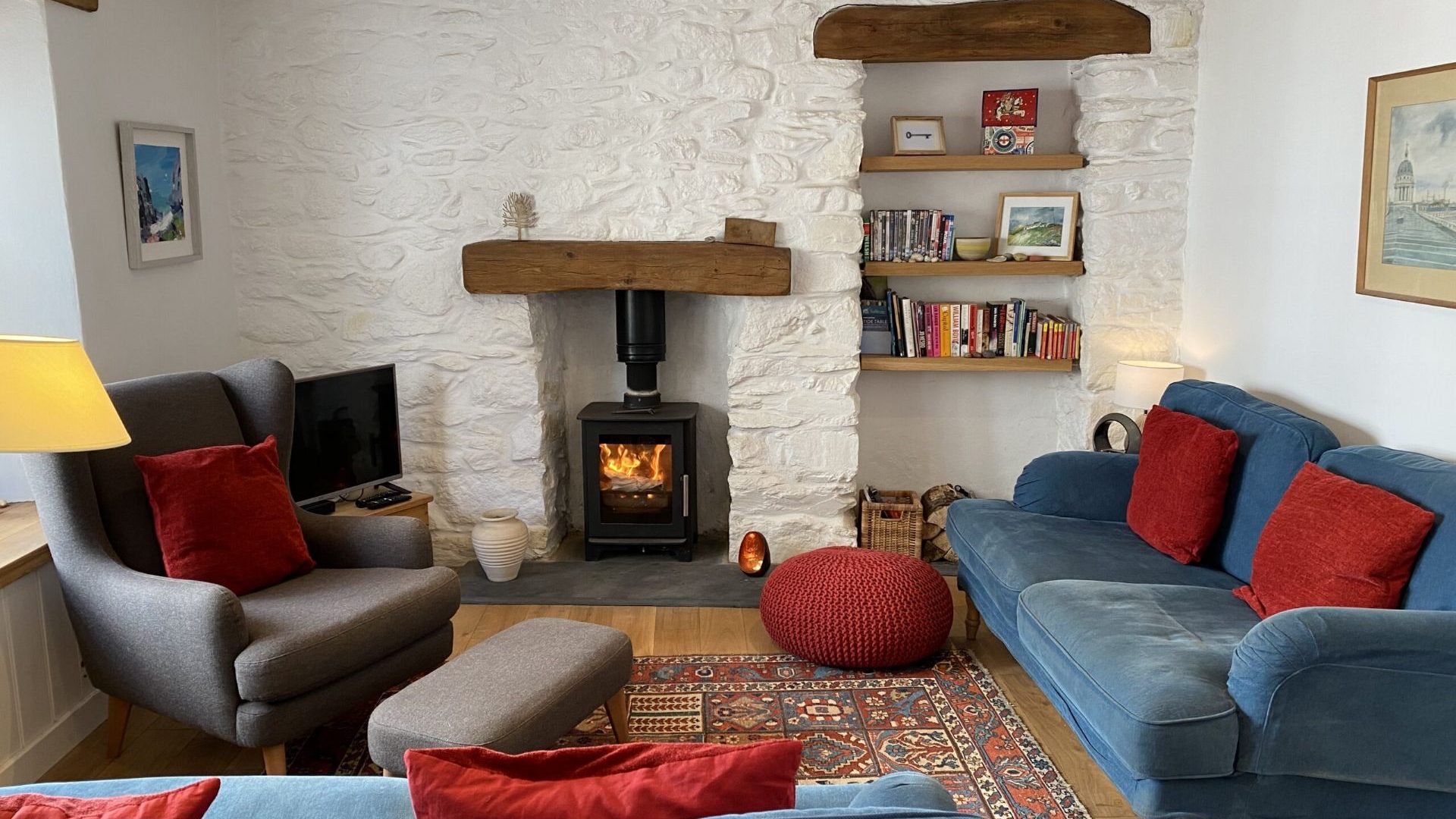 Nun Street Cottage St Davids Living Room