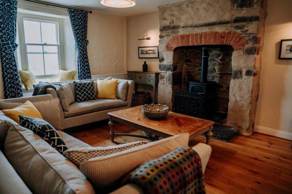 Penlan Farmhouse St Davids Living Room