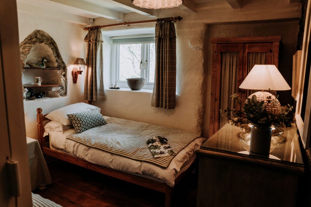 Rhodiad Mill St Davids Twin Bedroom