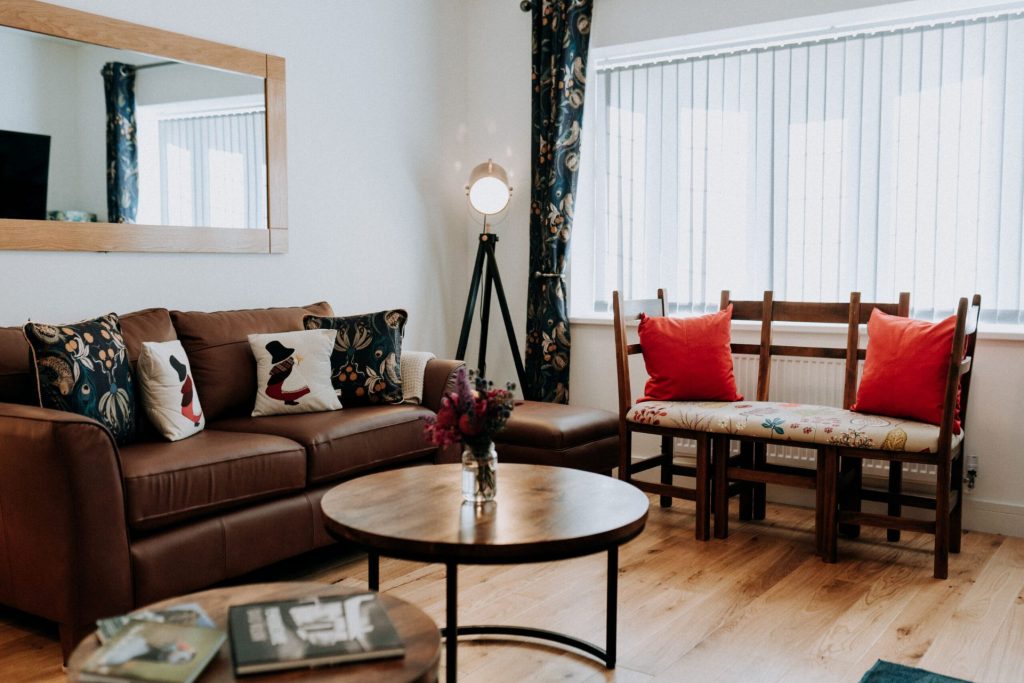 The Puffin Burrow St Davids Living Room