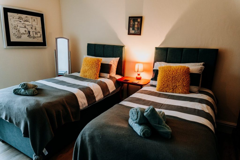 The Villa St Davids Twin Bedroom