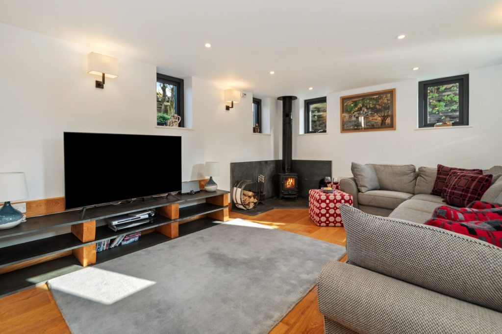 The Villa Abereiddy Living Room 2