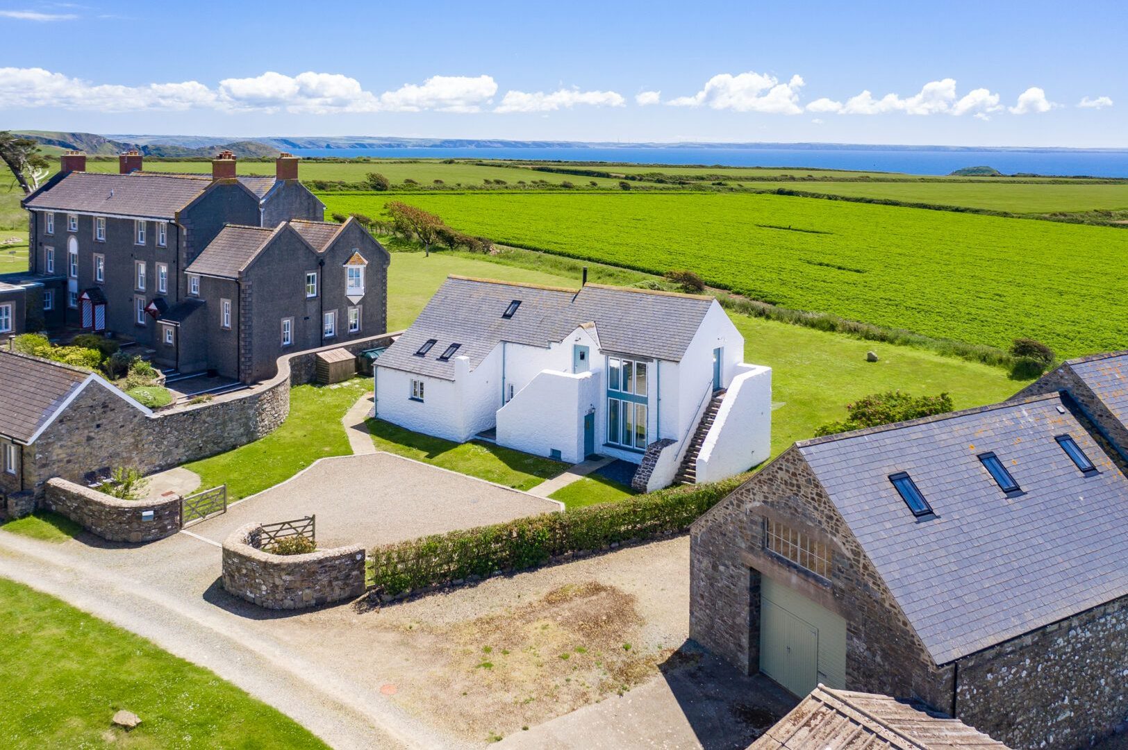 Carreg Wen Solva Aerial View
