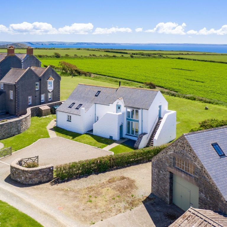 Carreg Wen Solva Aerial View