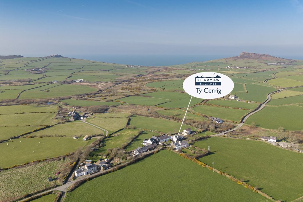 Ty Cerrig St Davids Aerial View